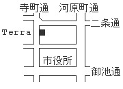 ギャラリーテラへの案内図